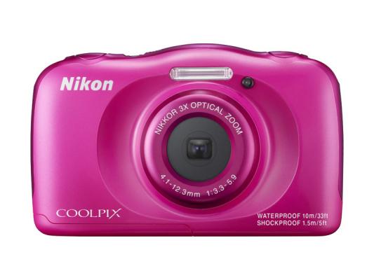 Фотоапарат Nikon Coolpix S33 Pink + раница