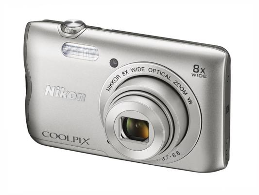 Фотоапарат Nikon Coolpix A300 Silver + 16GB SD карта + Калъф Case Logic PSL-16