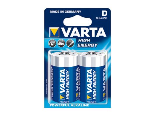 Алкална батерия VARTA High Energy D-LR20 (2бр.)