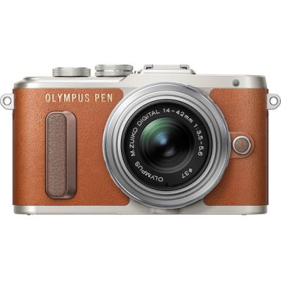 Фотоапарат Olympus E-PL8 Brown тяло + Обектив Olympus M.Zuiko Digital ED 14-42mm f/3.5-5.6 Silver