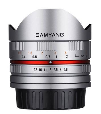 Обектив Samyang 8mm f/2.8 UMC Fish-eye II Silver за Sony E-mount (сребрист)