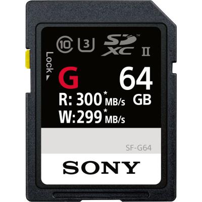 Памет SDXC Sony 64GB SF-G UHS-II (U3) (R300/W299MB/s)
