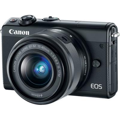 Фотоапарат Canon EOS M100 тяло + Обектив Canon EF-M 15-45mm f/3.5-6.3 IS STM Black