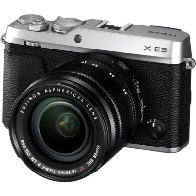 Фотоапарат Fujifilm X-E3 Сребрист тяло + Обектив Fujifilm Fujinon XF 18-55F/2.8-4 R LM ОIS