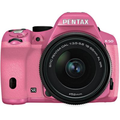 Фотоапарат Pentax K-50 Kit (DAL 18-55mm  f/3.5-5.6 WR) Розов