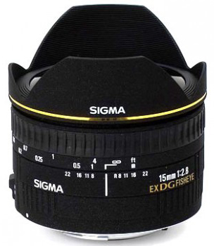 Обектив Sigma 15mm f/2.8 EX DG fisheye diagonal за Sony