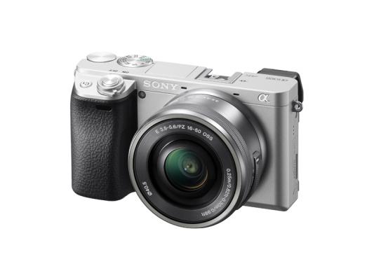 Фотоапарат Sony Alpha A6300 Silver body + Обектив Sony E PZ 16-50mm f/3.5-5.6 OSS