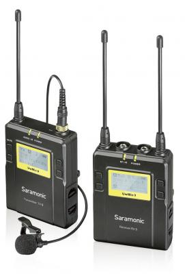 Безжичен микрофон тип брошка Saramonic UwMic9 /приемник и предавател/