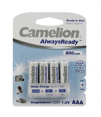 Акумулаторни батерии AAA Camelion AlwaysReady 800mAh (LR03) 4бр