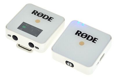 Безжичен микрофон RODE Wireless GO White - предавател и приемник