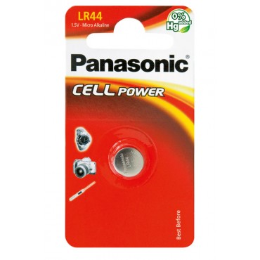 Алкална батерия Panasonic Cell Power LR44 (1бр)