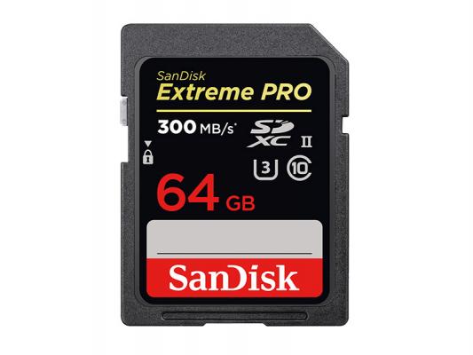 Памет SDXC SanDisk Extreme Pro 64GB UHS-II U3 C10 300MB/s