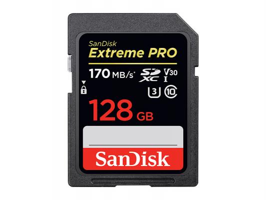Памет SDXC SanDisk Extreme Pro 128GB UHS-I U3 C10 V30 170MB/s