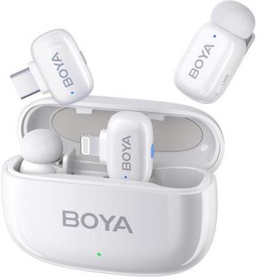 Безжична микрофонна система Boya Mini USB-C DI (бяла)