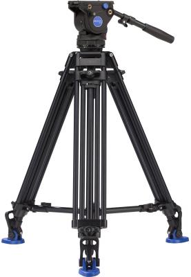 Видео статив Benro A673TMM Dual Stage AL + BV6 Pro Kit 80.5-160 cm (черен)