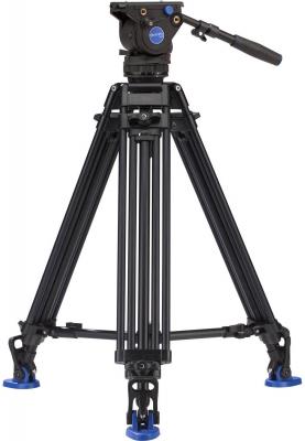 Видео статив Benro A673TMM Dual Stage AL + BV4 Pro Kit 80.5-160 cm (черен)