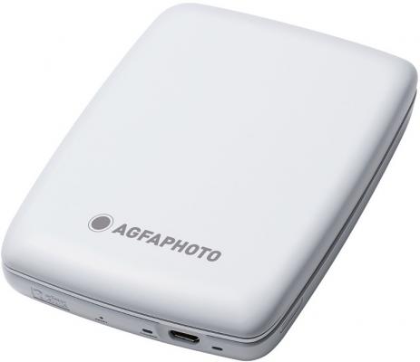 Мини принтер АgfaPhoto Realipix Mini P.2 ZINK + 10 снимки (бял)