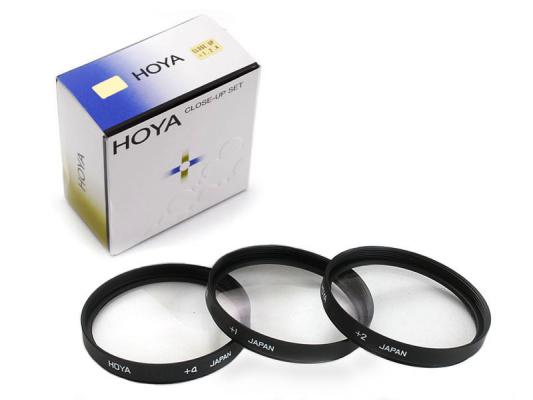 Комплект макро лещи Hoya +1, +2, +4D 55mm