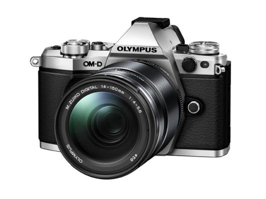 Фотоапарат Olympus OM-D E-M5 Mark II Silver тяло + Обектив Olympus M.Zuiko Digital ED 14-150mm f/4-5.6 II Black