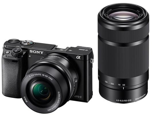 Фотоапарат Sony Alpha A6000 Black Kit (16-50mm OSS + 55-210mm OSS)