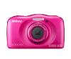 Фотоапарат Nikon Coolpix W100 Розов + раница