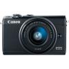Фотоапарат Canon EOS M100 тяло + Обектив Canon EF-M 15-45mm f/3.5-6.3 IS STM + Обектив Canon EF-M 22mm f/2 STM Black