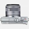 Фотоапарат Canon EOS M100 тяло + Обектив Canon EF-M 15-45mm f/3.5-6.3 IS STM + Обектив Canon EF-M 55-200mm f/4.5-6.3 IS STM Silver