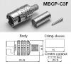 SLIM BNC мъжки конектор CANARE MBCP-C25F