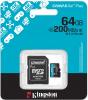 Карта памет Kingston Canvas Go! Plus Gen4 64GB microSD Class 10 + Адаптер