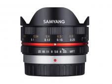 Обектив Samyang 7.5mm f/3.5 Fisheye за Micro 4/3 Black