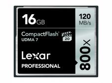 Памет CF Lexar Professional 800x (120MB/сек) 16GB UDMA 7
