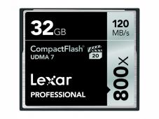 Памет CF Lexar Professional 800x (120MB/сек) 32GB UDMA 7