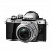 Фотоапарат Olympus OM-D E-M10 Mark II Silver тяло + обектив Olympus 14-42mm f/3.5-5.6 II R + Батерия JUPIO LI-ION (заместител на Olympus BLS5 / BLS50)
