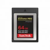 Памет SanDisk Extreme Pro CFexpress 64GB Type-B R:1500/W:800 MB/s SDCFE-064G-GN4IN