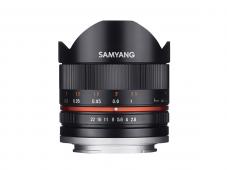 Обектив Samyang 8mm f2.8 UMC Fish-Eye II за Canon M (Черен)