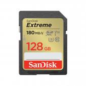 Памет SanDisk Extreme 128GB SDXC UHS-I U3 C10 V30 180MB/s