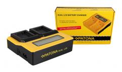 Двойно зарядно устройство Patona за Li-Ion батерия Sony  NP-FW50 LCD