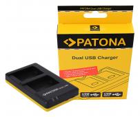 Двойно зарядно устройство Patona за Li-Ion батерия Sony NP-FW50 USB-C 