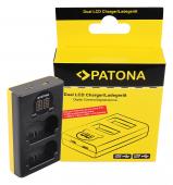 Двойно зарядно устройство Patona за Li-Ion батерия Fujifilm NP-W235 LCD