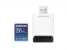 Карта памет Samsung - PRO Plus, 256GB, SDXC + USB четец