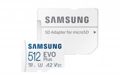 Карта памет Samsung EVO Plus 512GB Micro SDXC Class10 + Aдаптер