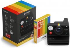 Моментален фотоапарат Polaroid Now+ Gen 3 (Black) + Филм Color i-Type, 8 снимки