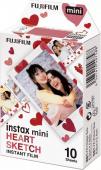 Фотохартия Fujifilm Heart Sketch Instax Mini (10 броя)