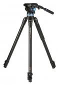 Видео статив Benro A373F Series 3 AL + S6Pro 30-161 cm (черен)