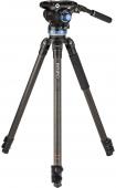 Видео статив Benro C373F Carbon Single Tube + S8Pro 31.5-163 cm (черен)