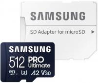 Карта памет Samsung PRO Ultimate 512GB (2023) microSDXC Class 10 + адаптер